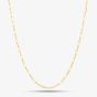 9ct Yellow Gold Paper Chain Necklace 1.16.0204