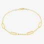 9ct Yellow Gold Paper Clip Bracelet 1.20.0442