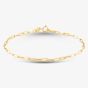 9ct Yellow Gold Paper Chain Bracelet 1.26.0201