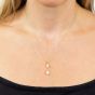 9ct Yellow Gold Freshwater Pearl Double Tier Loose Pendant GP2282W