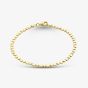 9ct Yellow Gold 7.5 Inch Stamped Heart Bracelet HSHB-470-9Y-7.5