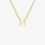 9ct Yellow Gold Mini Initial H Necklace 1.19.0157