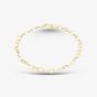 9ct Yellow Gold 7.5 Inch Heart Link Chain Bracelet HMHC-500-9Y-7.5