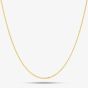9ct Yellow Gold 40cm Fine Curb Chain CC008 40CM