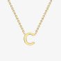9ct Yellow Gold Mini Initial C Necklace 01.19.0152