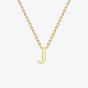 9ct Yellow Gold Mini Initial J Necklace 1.19.0159