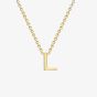 9ct Yellow Gold Mini Initial L Necklace 1.19.0161