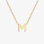 9ct Yellow Gold Mini Initial M Necklace 1.19.0162