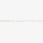 9ct Two Colour Gold 7.5 Inch Elongated Link Bracelet GB512