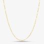 9ct Yellow Gold 18 Inch Fine Oval Link Chain Necklace GN366