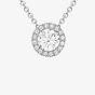 9ct White Gold Round Halo Necklet 5.19.7304