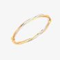 9ct Tri-Colour Interlocking Twist Bangle 3.34.0591