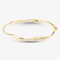 9ct Yellow Gold Diamond-Cut Twist Hinged Bangle BN486