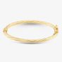9ct Yellow Gold Twist Oval Baby Bangle 1.36.0071