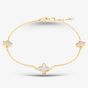9ct Yellow Gold Mother Of Pearl Petal Bracelet 1.29.1602