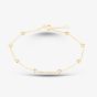9ct Yellow Gold Cubic Zirconia Station Bracelet 1.29.1972