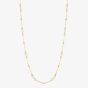 9ct Yellow Gold Freshwater Pearl & Ball Necklace GN367W