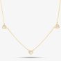 9ct Yellow Gold Mother Of Pearl Heart Necklace 1.19.1640