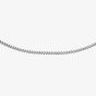 9ct White Gold 18 Inch Diamond Cut Curb Chain 5.13.0024