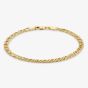 9ct Gold 7.5 Inch Double Curb Bracelet 1.23.5832