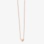 9ct Rose Gold Heart 17 Inch Necklace GN235