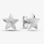 9ct White Gold Diamond Cut Star Stud Earrings 5.55.1483