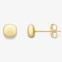 9ct Gold Squared Cushion Stud Earrings 120125114401