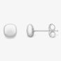9ct White Gold Squared Cushion Stud Earrings 120125114402