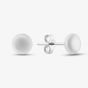 9ct White Gold 5mm Round Button Stud Earrings E17-5394w