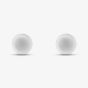 9ct White Gold 5mm Round Button Stud Earrings E17-5394w