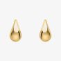 9ct Yellow Gold Tear Drop Stud Earrings GE2470
