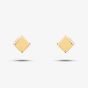 9ct Yellow Gold Cube Stud Earrings SE174
