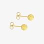 9ct Gold 4mm Faceted Ball Stud Earrings 1.55.8009
