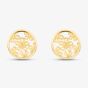 9ct Yellow Gold 7mm Filigree Floral Stud Earrings 1.55.6899