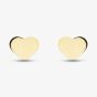 9ct Yellow Gold Contrasting Heart Stud Earrings 1.55.8883