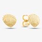 9ct Yellow Gold Shell Stud Earrings GE2364
