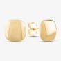 9ct Yellow Gold Satin Brushed Squared-Cushion Stud Earrings ER423