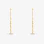 9ct Yellow Gold Faceted Bar Dropper Earrings 1.54.4959