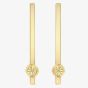 9ct Yellow Gold Bar Diamond Cut Element Dropper Earrings 120225117007