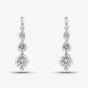 9ct Yellow Gold Cubic Zirconia Graduated Dropper Earrings 1.58.4399