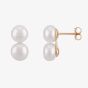 9ct Yellow Gold 6.5-7mm Double Pearl Button Stud Earrings EOZ1360SD