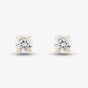 9ct Yellow Gold Cubic Zirconia Stud Earrings SE605