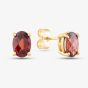 9ct Yellow Gold Oval Garnet Stud Earrings G40-5676-20