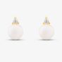 9ct Yellow Gold Fresh Water Pearl Cubic Zirconia Stud Earrings 1.59.1886