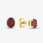 9ct Yellow Gold Oval Cut Garnet Stud Earrings OJS0006E-GAR 9KY