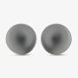 18ct White Gold Dark Grey Pearl Stud Earrings EOX150TA DRK GRY