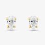 9ct Yellow Gold Pear Cut Cubic Zirconia Stud Earrings 1.57.0026