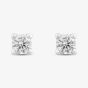 9ct White Gold Round Cubic Zirconia Stud Earrings  5.59.1860