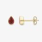 9ct Yellow Gold Pear Cut Garnet Stud Earrings 120325147570
