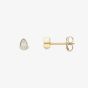 9ct Yellow Gold Pear Shape Cubic Zirconia Stud Earrings 120325147587